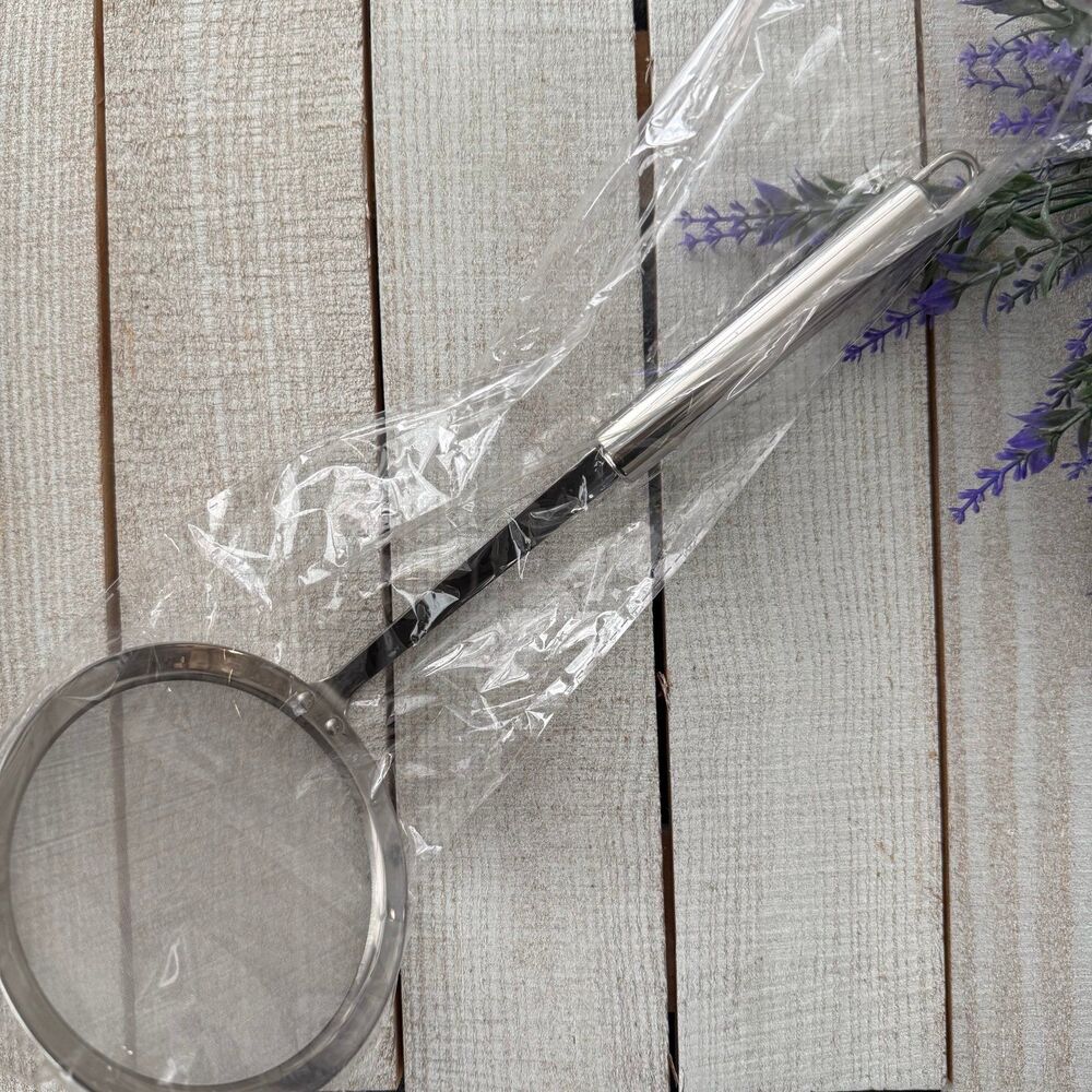 Stainless Steel Fine Mesh Skimmer Spoon
